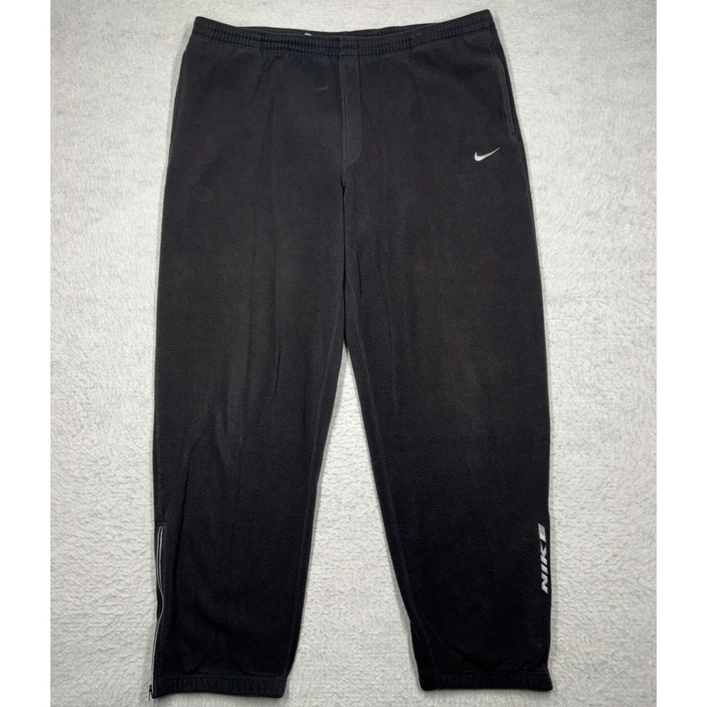 Vintage Nike Y2K Baggy Wide Leg Black Sweatpants Men's Size XL (Fits 2XL+)